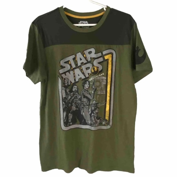 Star Wars FIFTH SUN green T-shirt Green Size L - Picture 1 of 7